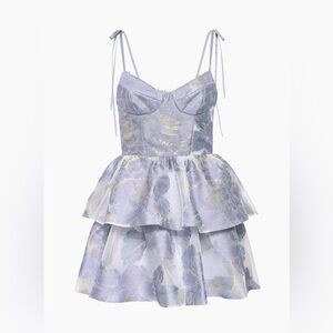 KATIE MAY Sahara Jacquard Ruffled Minidress